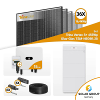 PV Komplettset 15 kWp – 36x Trina 455W Black Frame & Huawei SUN2000-15K-MB0 mit Speicheroption