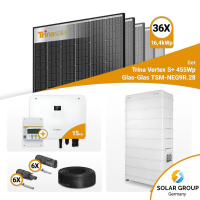 PV Komplettset 15 kWp – 36x Trina 455W Black Frame...