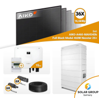 PV Komplettset 15 kWp – 36x Aiko 460W Full Black...