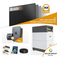 PV Komplettset 15 kWp – 36x Aiko 460W Full Black & Kostal G3 L Plenticore mit Speicheroption