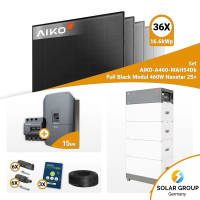 PV Komplettset 15 kWp – 36x Aiko 460W Full Black...
