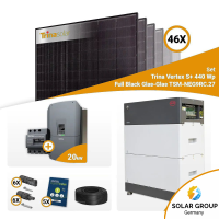 PV Komplettset 20 kWp – 46x Trina 440W Full Black...