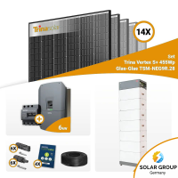 PV Komplettset 6 kWp – 14x Trina 455W Black Frame...