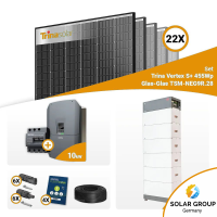 PV Komplettset 10 kWp – 22x Trina 455W Black Frame...