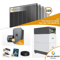 PV Komplettset 10 kWp – 22x Trina 455W Black Frame...