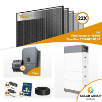 PV Komplettset 10 kWp – 22x Trina 455W Black Frame & Kostal G3 M Plenticore mit Speicheroption