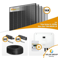 PV Komplettset 25 kWp –56x Trina 455W Black Frame & Sungrow Hybrid SH25T mit Speicheroption