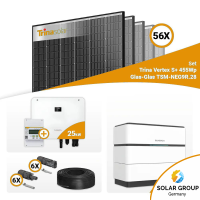 PV Komplettset 25 kWp –56x Trina 455W Black Frame & Sungrow Hybrid SH25T mit Speicheroption