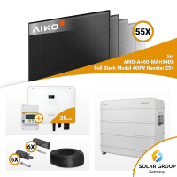 PV Komplettset 25 kWp –55x Aiko 460W Full Black & Sungrow Hybrid SH25T mit Speicheroption