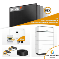 PV Komplettset 25 kWp –55x Aiko 460W Full Black & Sungrow Hybrid SH25T mit Speicheroption