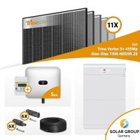 PV Komplettset 5 kWp – 11x Trina 455W Black Frame & Huawei SUN2000-5KTL-M1 mit Speicheroption