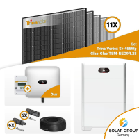 PV Komplettset 5 kWp – 11x Trina 455W Black Frame & Huawei SUN2000-5KTL-M1 mit Speicheroption