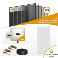PV Komplettset 6 kWp – 14x Trina 455W Black Frame...