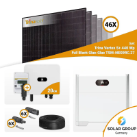 PV Komplettset 20 kWp – 46x Trina 440W Full Black...
