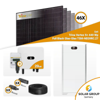 PV Komplettset 20 kWp – 46x Trina 440W Full Black...