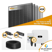 PV Komplettset 20 kWp – 45x Trina 455W Black Frame & Huawei SUN2000-20K-MB0 mit Speicheroption
