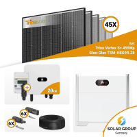 PV Komplettset 20 kWp – 45x Trina 455W Black Frame & Huawei SUN2000-20K-MB0 mit Speicheroption