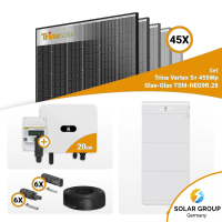 PV Komplettset 20 kWp – 45x Trina 455W Black Frame & Huawei SUN2000-20K-MB0 mit Speicheroption