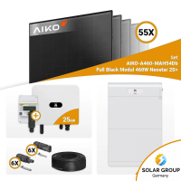 PV Komplettset 25 kWp – 55x Aiko 460W Full Black & Huawei SUN2000-25K-MB0 mit Speicheroption