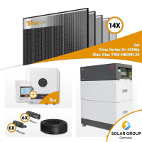 PV Komplettset 6 kWp – 14x Trina 455W Black Frame & Fronius SYMO-GEN24 6.0 mit Speicheroption