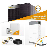 PV Komplettset 5 kWp – 12x Trina 440W Full Black Bifazial & SMA STP5.0-3SE-40 mit Speicheroption