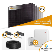 PV Komplettset 5 kWp – 12x Trina 440W Full Black Bifazial & SMA STP5.0-3SE-40 mit Speicheroption
