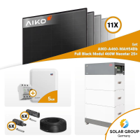 PV Komplettset 5 kWp – 11x Aiko 460W Full Black...