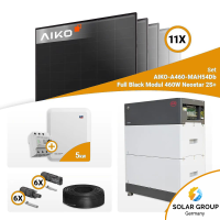 PV Komplettset 5 kWp – 11x Aiko 460W Full Black & SMA STP5.0-3SE-40 mit Speicheroption