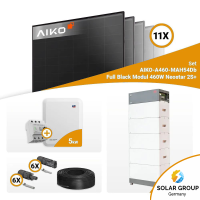 PV Komplettset 5 kWp – 11x Aiko 460W Full Black & SMA STP5.0-3SE-40 mit Speicheroption