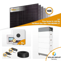 PV Komplettset 8 kWp – 18x Trina 440W Full Black Bifazial & Fronius SYMO-GEN24 8.0 mit Speicheroption