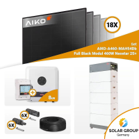 PV Komplettset 8 kWp – 18x Aiko 460W Full Black...