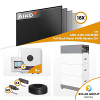 PV Komplettset 8 kWp – 18x Aiko 460W Full Black...
