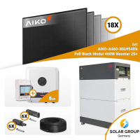 PV Komplettset 8 kWp – 18x Aiko 460W Full Black & Fronius SYMO-GEN24 8.0 mit Speicheroption