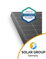 JA 455W N-Type Bifacial Glas-Glas Rahmen Schwarz