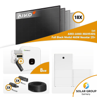 PV Komplettset  8kWp – 18x Aiko 460W Full Black...