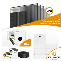 PV Komplettset 10 kWp – 22x Trina 455W Black Frame...