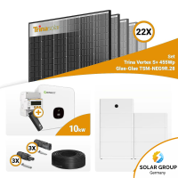 PV Komplettset 10 kWp – 22x Trina 455W Black Frame & Growatt MOD 10KTL3-XH BP mit Speicheroption