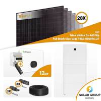 PV Komplettset 12 kWp – 28x Trina 440W Full Black...