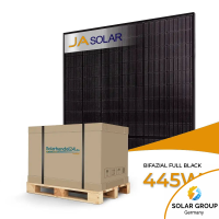 Ja Solar 445W Bifazial Glas-Glas Full Black JAM54D41 -...