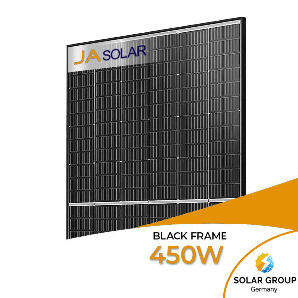 Ja Solar 450W Bifazial Glas-Glas Black Frame JAM54D40-LB