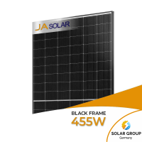 Ja Solar 455W Bifazial Glas-Glas Black Frame JAM54D40