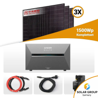 1500W Balkonkraftwerk mit Speicher - 3x Jolywood 500W...