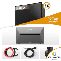 800W/920W Balkonkraftwerk mit Speicher - 2x Aiko 460W...