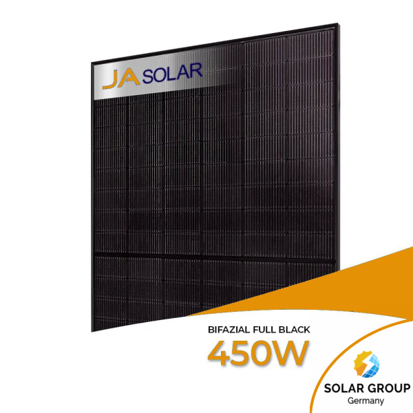 Ja Solar 450W Bifazial Glas-Glas Full Black JAM54D41-LB