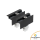 870Wp Balkonkraftwerk 2x435Wp Trina Bifazial Black Frame Hoymiles HMS-800W Zaunmontage