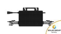 2000Wp Balkonkraftwerk 4x500Wp Aiko Glas-Glas Fullblack Gen.2 Hoymiles HMS-2000W