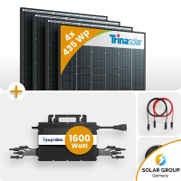 Balkonkraftwerk Set 1740Wp 4xTrina Solar Modul HMS-1600...