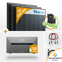 1305Wp Balkonkraftwerk 1,6kWh Speicher Anker Solarbank 2
