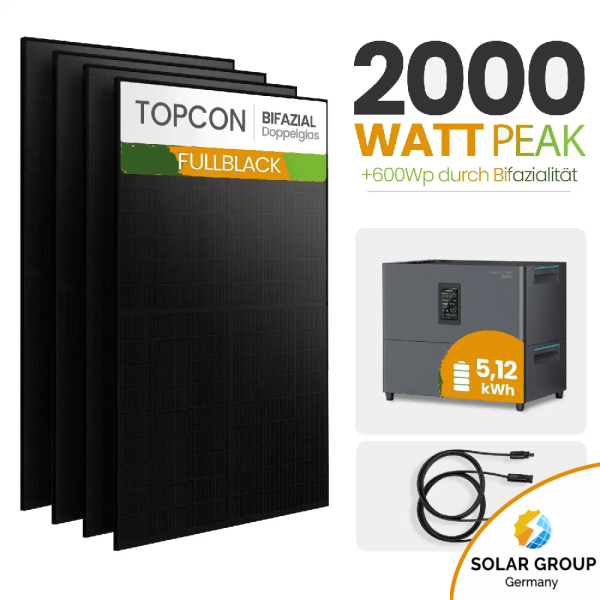 Tepto 2000W Balkonkraftwerk MaxPower mit 5 kWh Speicher Marstek Jupiter C Plus