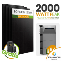 Tepto 2000W Balkonkraftwerk MaxPower mit 6,4 kWh Speicher